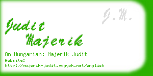 judit majerik business card